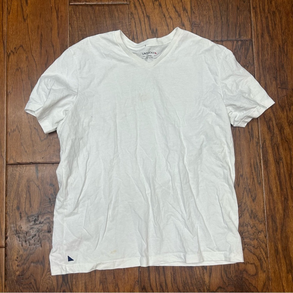 UNTUCKit Men's White Short Sleeve Tee‎